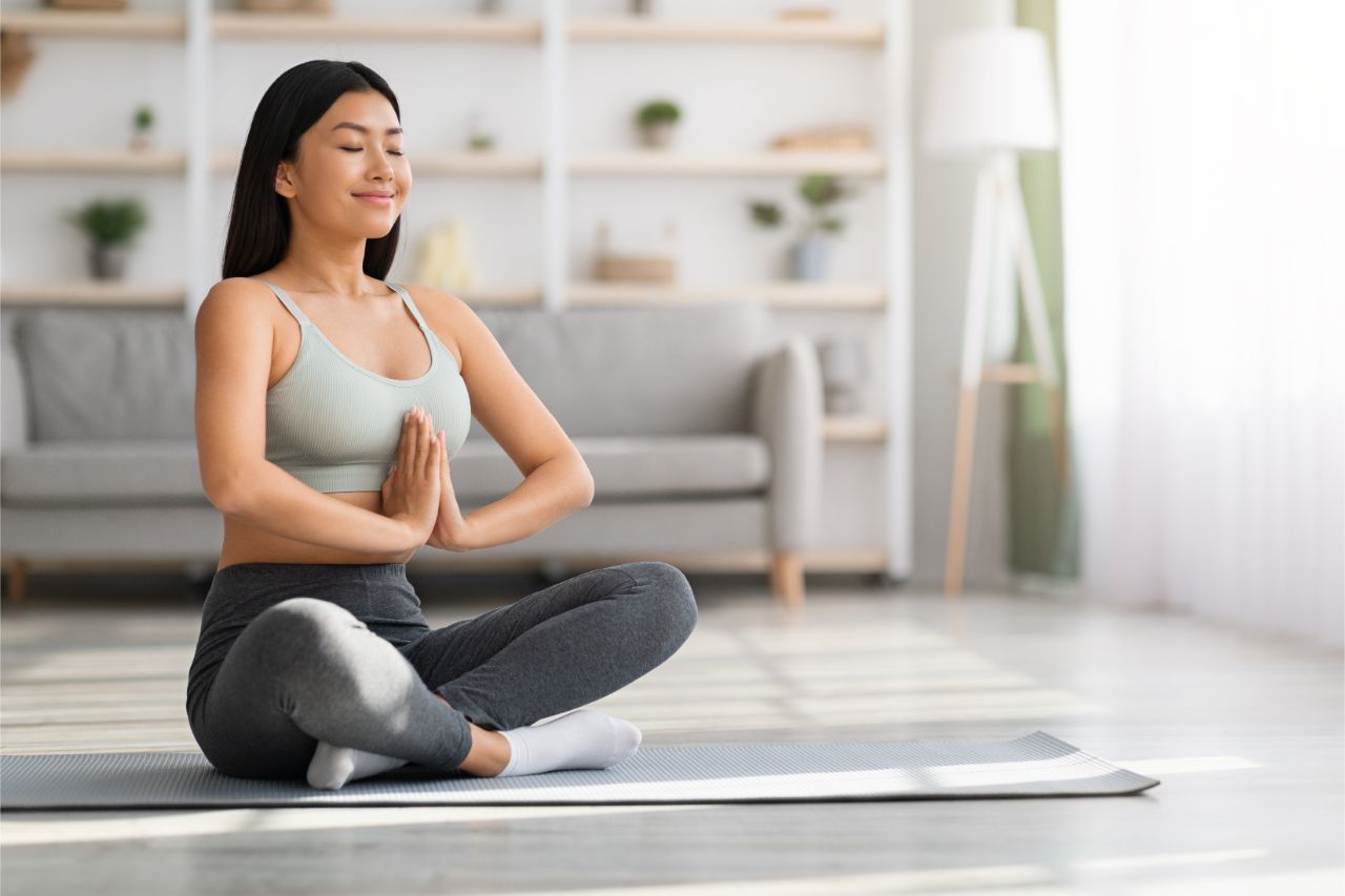 Woman doing yoga